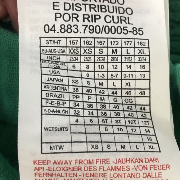 Rip Curl Women Green Cropped Tank Top XL Smocked - Picture 7 of 10